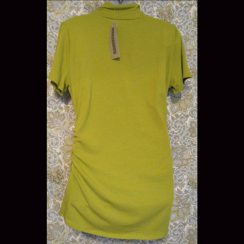 NEW Kenneth Cole Spiced Lime Short Sleeve Shirt - Picture 5 of 10